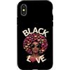 Storia nera Life Tee Co Custodia per iPhone X/XS Regina dei capelli afro Black Love