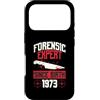 True Crime Merch for Investigative Crime Custodia per iPhone 17 Pro Esperto forense dalla nascita 1973 Compleanno a tema crimine vero