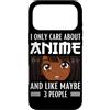 African American Anime Otaku Manga Lover Custodia per iPhone 17 Pro Max Mi interessa solo anime e mi piace forse 3 Persone Anime nero