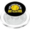 Slowpitch Softball Apparel Tieni d'occhio il giocatore gigante di softball sfera gialla PopSockets PopGrip per MagSafe