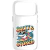 Shark Gifts For Surfers Custodia per iPhone 17 Pro Salato E Stoked Estate Surfing Citazione Carino Shark Surfer
