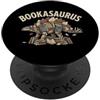 Libro Lettura Lettore Dinosauro T-rex Ca Bookasaurus PopSockets PopGrip Adesivo