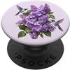 Hummingbird Apparel For Kids and Adults Giardino botanico fiori viola viola lilla colibrì PopSockets PopGrip Adesivo