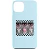 Bubblegum Kitten Co Custodia per iPhone 13 Simpatico gattino rosa fiocco divertente Bubblegum Cat Lover Heart design