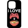 Ramen And Gaming Anime Gifts For Boys Ki Custodia per iPhone 15 Pro I Love Gaming Ramen giapponese Noodle Bowl Controller Gamer