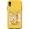 Banana Milkshake Cute Japanese Kawaii Ae Custodia per iPhone XR Banana Latte Cartone Carino Giapponese Kawaii Anime Giallo