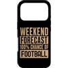 UK Football Fun Custodia per iPhone 17 Pro Previsioni divertenti del fine settimana del gioco di calcio 100% di probabilità di calcio