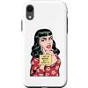 Grandio Design Funny Pop Art Gifts Custodia per iPhone XR I May Be Wrong But I Doubt It Sarcastico Vintage Pop Art Girl