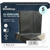 MediaRange 5 custodie Mediarange CD standard jewel case 10mm con tray nero
