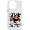 Reading Cat Lover Bookworm Mom Custodia per iPhone 14 Pro Max Prenota Mom Cat Lover Solo il mio libro e il mio gatto