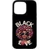 Storia nera Life Tee Co Custodia per iPhone 15 Pro Max Regina dei capelli afro Black Love