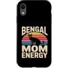 Bengal Cat Lover Cat Mom Retro Custodia per iPhone XR Bengala Gatto Mamma Energia Retro Tramonto
