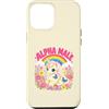 Rainbow Ego Co Custodia per iPhone 12 Pro Max Carino Divertente Unicorno Arcobaleno Alpha Meme Parodia Mas