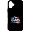 Paint Dripping Patriotic 4th of July US Custodia per iPhone 16 Plus Ice Cream Truck Bandiera Americana USA Drip Graffiti Amante