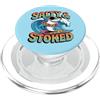 Shark Gifts For Surfers Salato E Stoked Estate Surfing Citazione Carino Shark Surfer PopSockets PopGrip per MagSafe