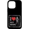 Modernes Damen t-shirt Herren Geburtstag Custodia per iPhone 14 Pro Max I Love Hot Moms Retro T-Shirt Uomo Donna Frase Divertente