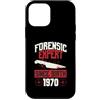 True Crime Merch for Investigative Crime Custodia per iPhone 12 mini Esperto forense dalla nascita 1970 Compleanno a tema crimine vero