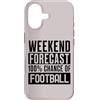UK Football Fun Custodia per iPhone 17 Previsioni divertenti del fine settimana del gioco di calcio 100% di probabilità di calcio