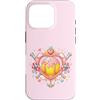 Softball Girls Outfits with Drip Style Custodia per iPhone 16 Pro Softball Kawaii Cuore Pastello Carino Pipistrelli Dolce Sport