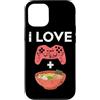 Ramen And Gaming Anime Gifts For Boys Ki Custodia per iPhone 12/12 Pro I Love Gaming Ramen giapponese Noodle Bowl Controller Gamer