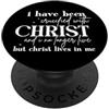 Espressioni di Fede Profonda Citazione Motivazionale Cristiana in Stile Bold PopSockets PopGrip Adesivo