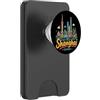 China Souvenir Gift Regalo disegnato a mano del punto di riferimento del souvenir di viaggio di Shanghai Cina PopSockets PopWallet per MagSafe