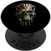 84 Pixel Design Tech Skull Futuristic Mechanical Skull Bot Future Technology PopSockets PopGrip Adesivo