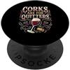 Sommelier Boxed Vineyard Designs I tappi sono per i bevitori di vino per gli amanti del vino Quitters PopSockets PopGrip Adesivo