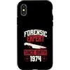 True Crime Merch for Investigative Crime Custodia per iPhone X/XS Esperto forense dalla nascita 1974 Compleanno a tema crimine vero