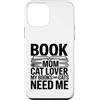 Reading Cat Lover Bookworm Mom Custodia per iPhone 12 mini Book Mom Cat Lover I miei libri e gatti hanno bisogno di me