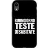 Umorismo italiano sarcasmo frasi diverte Custodia per iPhone XR Buongiorno Teste Disabitate Scrive Bold Umorismo English