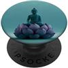 Buddha Designs by Kajiro Buddha astratto fiore di loto - buddismo spirituale buddista PopSockets PopGrip Adesivo