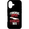 True Crime Merch for Investigative Crime Custodia per iPhone 17 Esperto forense dalla nascita 1972 Compleanno a tema crimine vero
