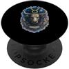 taurus zodiac watercolor bull cosmic art Taurus Cosmic Acquerello Grafica PopSockets PopGrip Adesivo