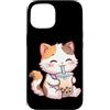 Kawaii Boba Tea Japan Otaku Bubble Milk Custodia per iPhone 15 Kawaii Gatto Bere Bolla Boba Latte Tea Amante Giappone Otaku