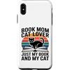 Reading Cat Lover Bookworm Mom Custodia per iPhone XS Max Prenota Mom Cat Lover Solo il mio libro e il mio gatto