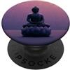 Buddha Designs by Kajiro Buddha astratto fiore di loto - buddismo spirituale buddista PopSockets PopGrip Adesivo