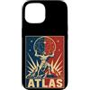 Mythology Atlas Titan Cosmic Strength He Custodia per iPhone 15 Atlante cosmico Titano greco Holding Stars Sky