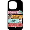 Kawaii Boba Tea Japan Otaku Bubble Milk Custodia per iPhone 15 Pro Anime Ramen Boba Schizzo Kawaii Giappone Otaku Manga