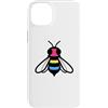 Pansexual Bee Flag Tees Custodia per iPhone 14 Plus Bandiera delle api pansessuali