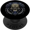 84 Pixel Design Tech Skull Futuristic Mechanical Skull Bot Future Technology PopSockets PopGrip Adesivo
