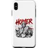 Ancient Greece Homer Odyssey Iliad Mytho Custodia per iPhone XS Max Omero Antico Poeta Greco Odissea Iliade Saga