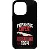 True Crime Merch for Investigative Crime Custodia per iPhone 13 Pro Esperto forense dalla nascita 1964 Compleanno a tema crimine vero