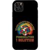 Puzzle Game Cube One Solution Speed Cubi Custodia per iPhone 11 Pro Max Puzzle Game Cube One Solution Speed Cubing Retro Matematica