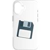 The New Antique Custodia per iPhone 16 Stampa floppy disk retrò