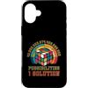 Puzzle Game Cube One Solution Speed Cubi Custodia per iPhone 16 Plus Puzzle Game Cube One Solution Speed Cubing Retro Matematica