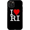 I HEART LOVE RHODE ISLAND Custodia per iPhone 11 Pro I LOVE HEART RODE ISLAND RI