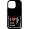 Modernes Damen t-shirt Herren Geburtstag Custodia per iPhone 15 Pro Max I Love Hot Moms Retro T-Shirt Uomo Donna Frase Divertente