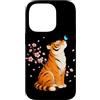 Sakura Cherry Blossom Japan Culture Art Custodia per iPhone 14 Pro Tigre giapponese Cherry Blossom Branch Sakura Rosa Anime Giappone