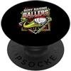 Sports Parents Volleyball Coach Designs Occupato Allevamento Ballers Pallavolo Mamma PopSockets PopGrip Adesivo